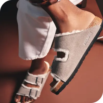 Sandali Birkenstock da donna indossati